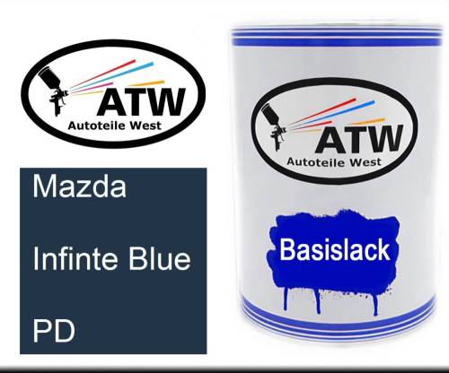 Mazda, Infinte Blue, PD: 500ml Lackdose, von ATW Autoteile West.